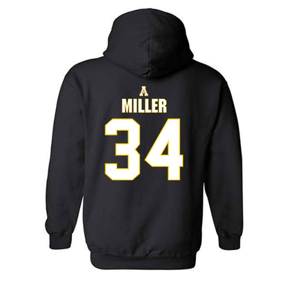 App State - NCAA Baseball : Kameron Miller - Replica Shersey Hooded Sweatshirt-1