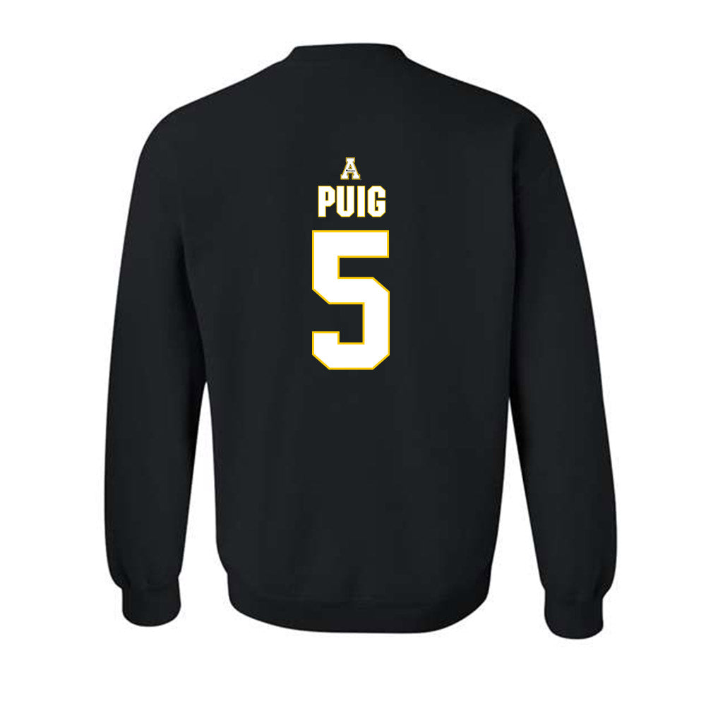 App State - NCAA Baseball : Ethan Puig - Replica Shersey Crewneck Sweatshirt-1