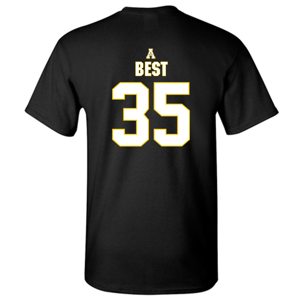 App State - NCAA Baseball : Liam Best - Replica Shersey T-Shirt-1
