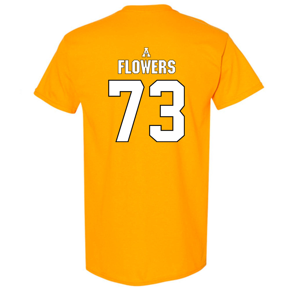 App State - NCAA Football : Will Flowers - Replica Shersey T-Shirt-1