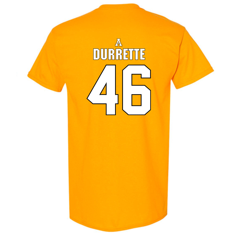 App State - NCAA Football : Damien Durrette - Replica Shersey T-Shirt-1