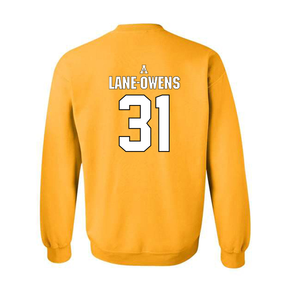App State - NCAA Football : Marquis Lane-Owens - Replica Shersey Crewneck Sweatshirt-1