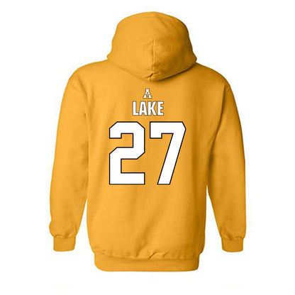 App State - NCAA Football : Mitchell Lake - Replica Shersey Hooded Sweatshirt-1