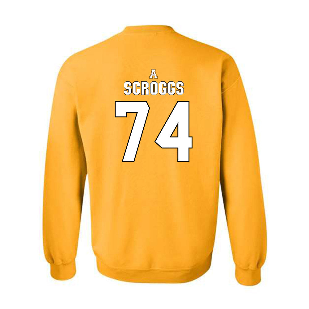 App State - NCAA Football : Griffin Scroggs - Replica Shersey Crewneck Sweatshirt-1
