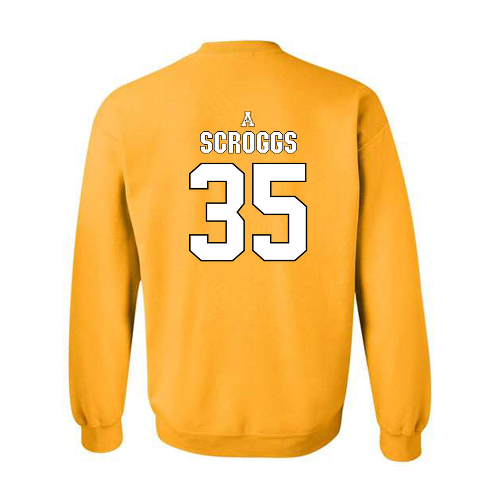 App State - NCAA Football : Jack Scroggs - Replica Shersey Crewneck Sweatshirt