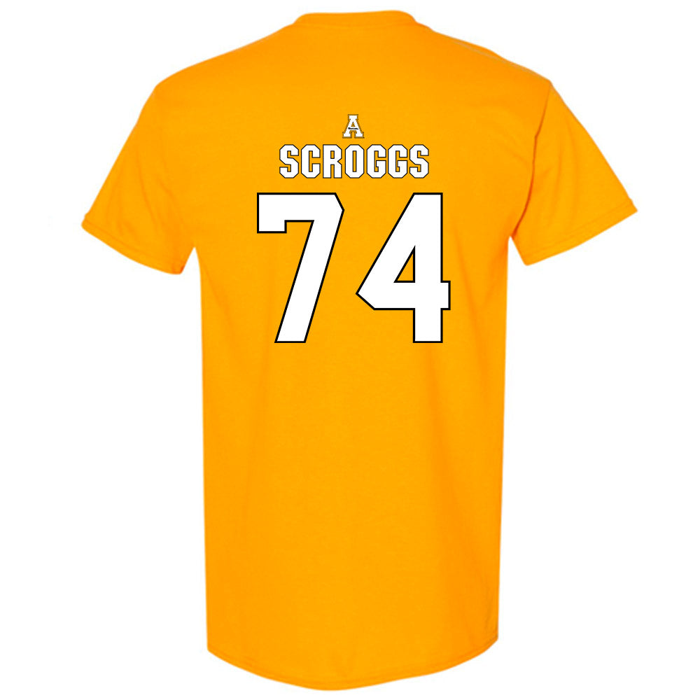 App State - NCAA Football : Griffin Scroggs - Replica Shersey T-Shirt-1