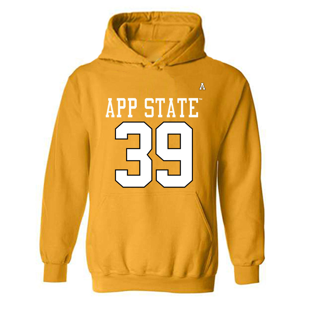 App State - NCAA Football : Kavin White - Replica Shersey Hooded Sweatshirt-0