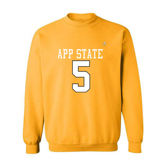 App State - NCAA Football : Zyeir Gamble - Replica Shersey Crewneck Sweatshirt-0
