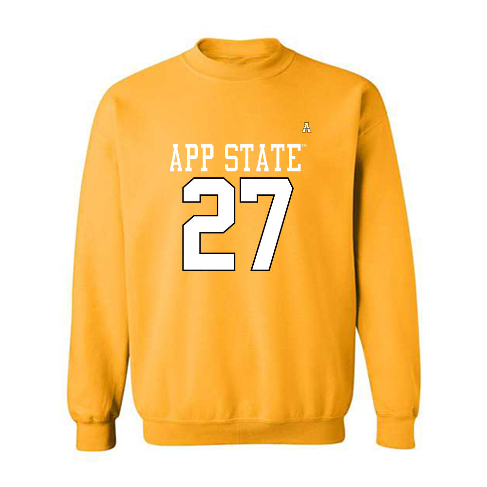 App State - NCAA Football : Mitchell Lake - Replica Shersey Crewneck Sweatshirt-0