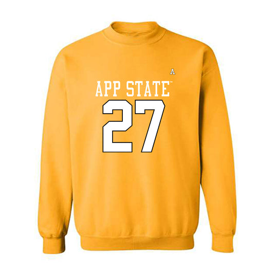 App State - NCAA Football : Mitchell Lake - Replica Shersey Crewneck Sweatshirt-0