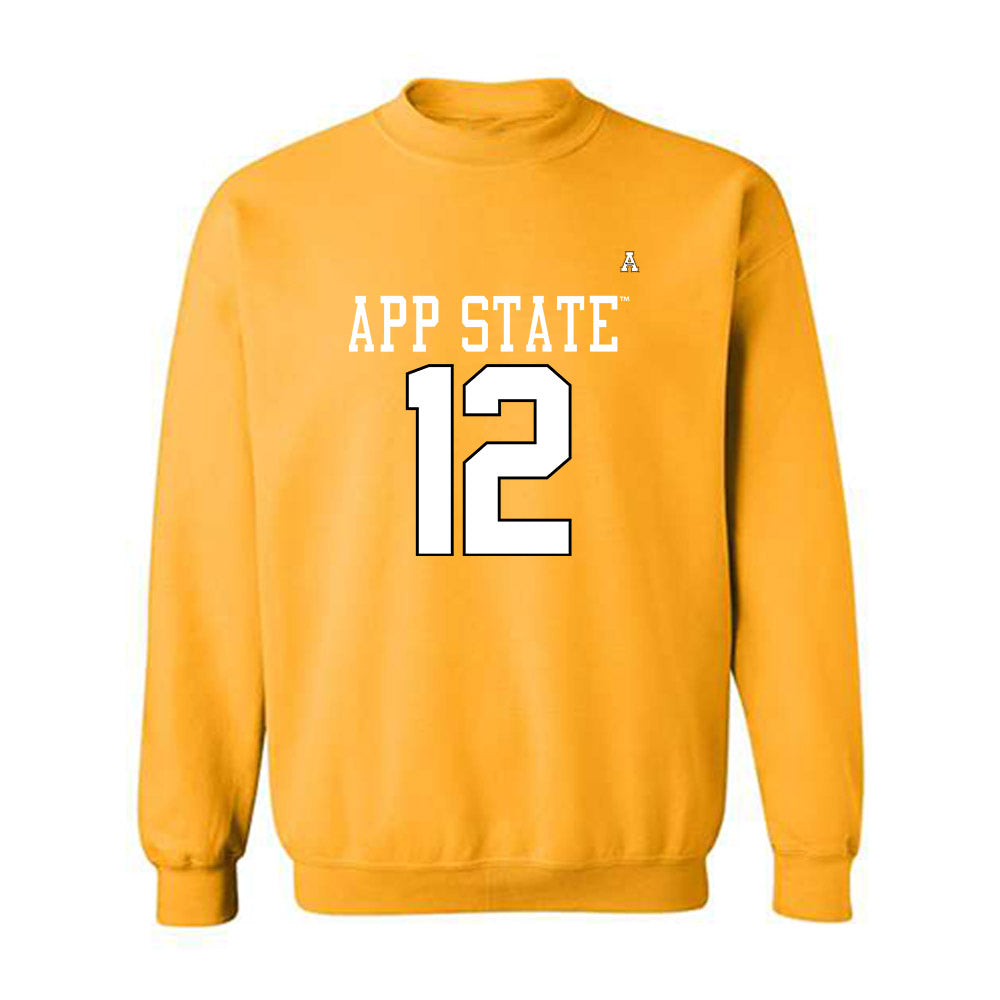 App State - NCAA Football : William Fowles - Replica Shersey Crewneck Sweatshirt-0
