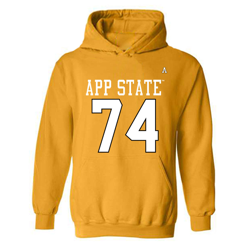 App State - NCAA Football : Griffin Scroggs - Replica Shersey Hooded Sweatshirt-0