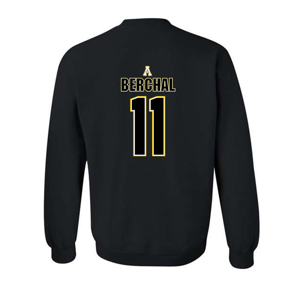 App State - NCAA Football : Juan Berchal - Replica Shersey Crewneck Sweatshirt-1