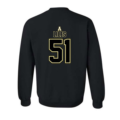 App State - NCAA Football : Kj Liles - Replica Shersey Crewneck Sweatshirt-1