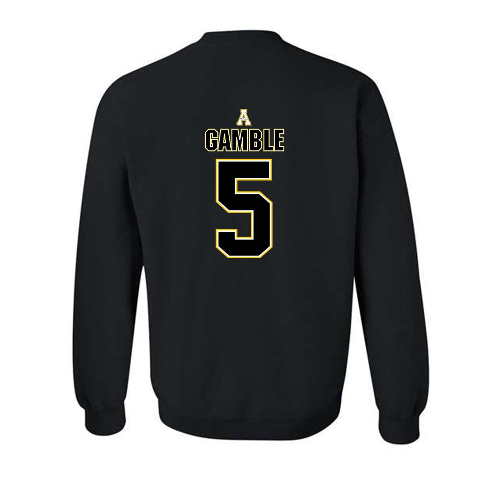 App State - NCAA Football : Zyeir Gamble - Replica Shersey Crewneck Sweatshirt-1