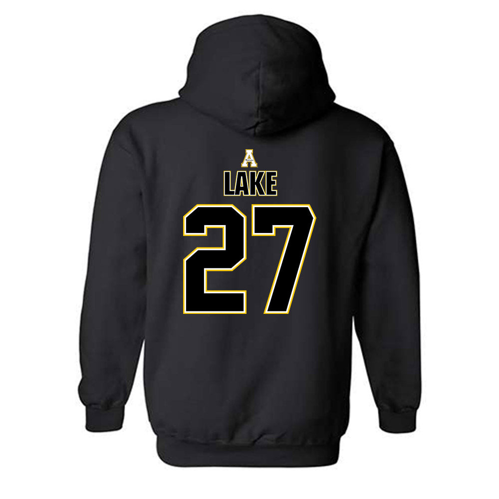 App State - NCAA Football : Mitchell Lake - Replica Shersey Hooded Sweatshirt-1