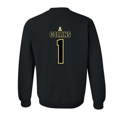 App State - NCAA Football : Shawn Collins - Replica Shersey Crewneck Sweatshirt-1