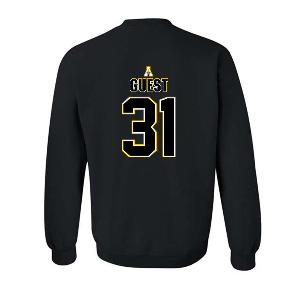 App State - NCAA Football : Max Guest - Replica Shersey Crewneck Sweatshirt-1