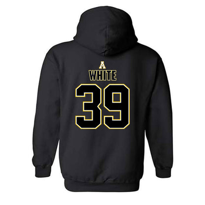 App State - NCAA Football : Kavin White - Replica Shersey Hooded Sweatshirt-1