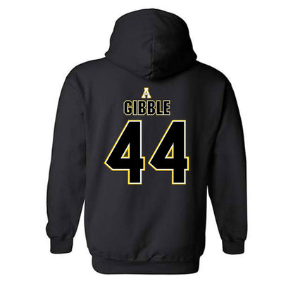 App State - NCAA Football : jared Gibble - Replica Shersey Hooded Sweatshirt-1