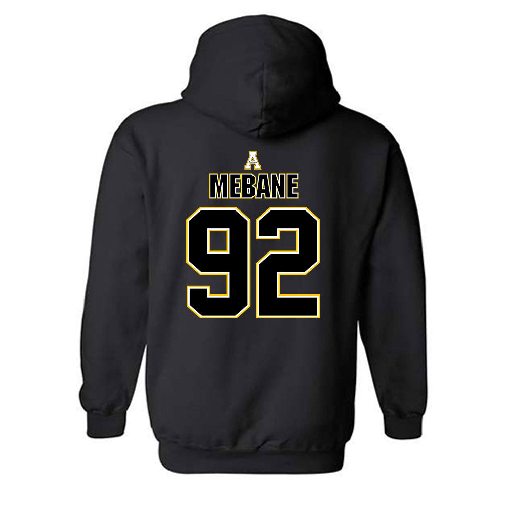 App State - NCAA Football : AJ Mebane - Replica Shersey Hooded Sweatshirt