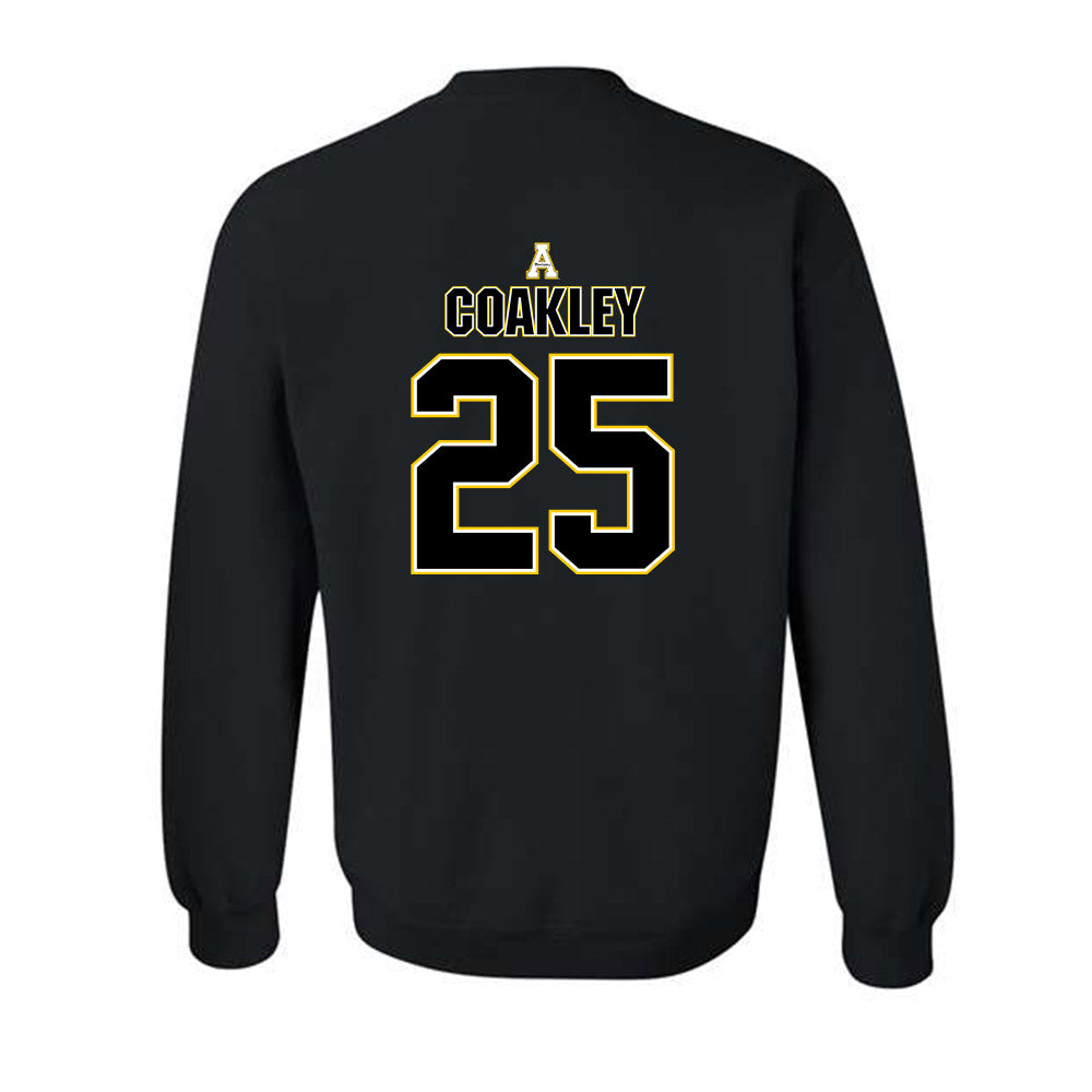 App State - NCAA Football : Zahn Coakley - Replica Shersey Crewneck Sweatshirt-1
