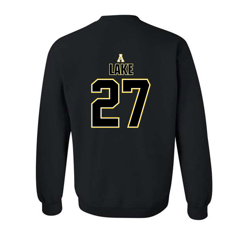 App State - NCAA Football : Mitchell Lake - Replica Shersey Crewneck Sweatshirt-1