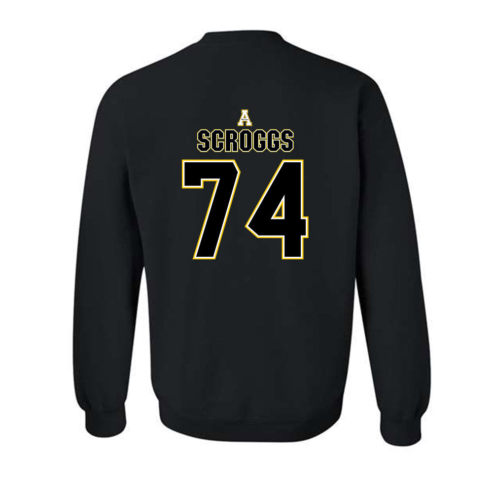 App State - NCAA Football : Griffin Scroggs - Replica Shersey Crewneck Sweatshirt-1