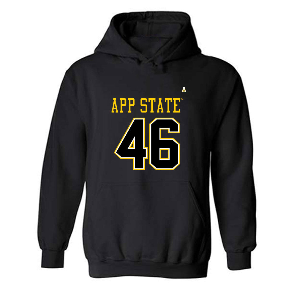 App State - NCAA Football : Damien Durrette - Replica Shersey Hooded Sweatshirt-0