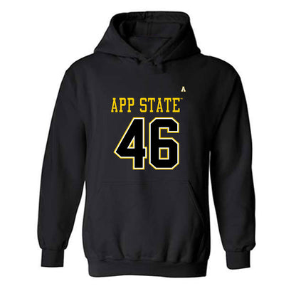 App State - NCAA Football : Damien Durrette - Replica Shersey Hooded Sweatshirt-0