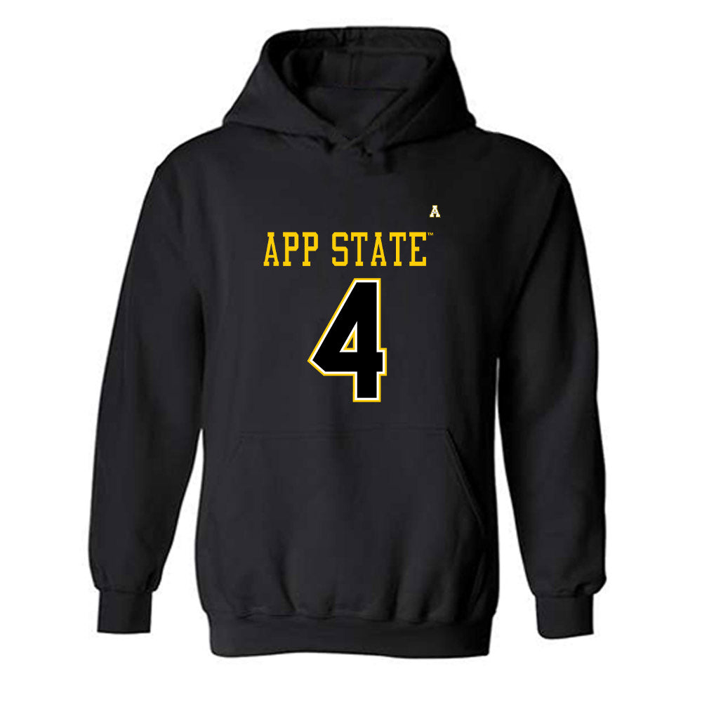 App State - NCAA Football : Myles Farmer - Replica Shersey Hooded Sweatshirt-0