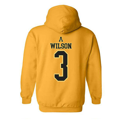 App State - NCAA Men's Basketball : Luke Wilson - Replica Shersey Hooded Sweatshirt-1