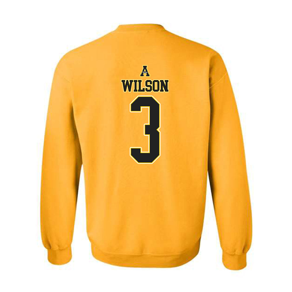 App State - NCAA Men's Basketball : Luke Wilson - Replica Shersey Crewneck Sweatshirt-1