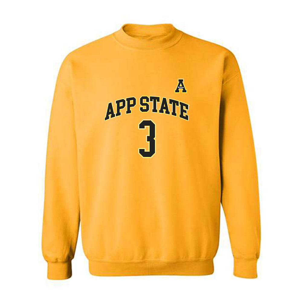 App State - NCAA Men's Basketball : Luke Wilson - Replica Shersey Crewneck Sweatshirt-0