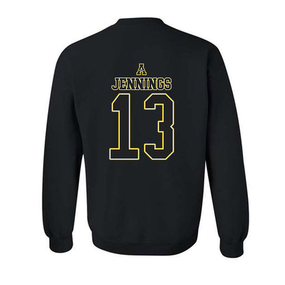 App State - NCAA Men's Basketball : Kasen Jennings - Replica Shersey Crewneck Sweatshirt-1