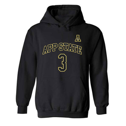 App State - NCAA Men's Basketball : Luke Wilson - Replica Shersey Hooded Sweatshirt-0