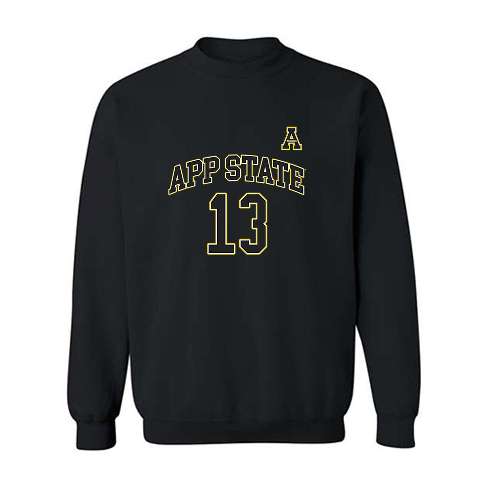 App State - NCAA Men's Basketball : Kasen Jennings - Replica Shersey Crewneck Sweatshirt-0
