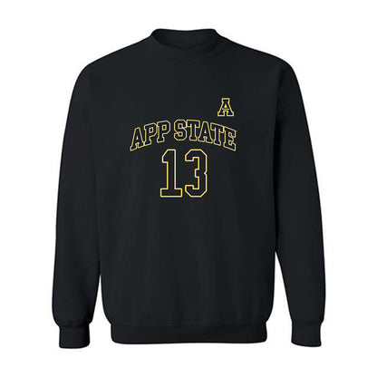 App State - NCAA Men's Basketball : Kasen Jennings - Replica Shersey Crewneck Sweatshirt-0