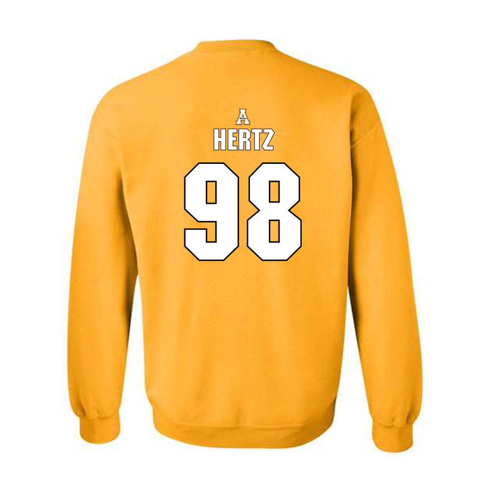 App State - NCAA Football : Jason Hertz - Replica Shersey Crewneck Sweatshirt