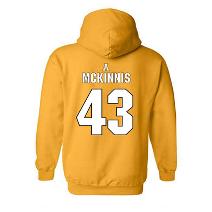 App State - NCAA Football : Ryan McKinnis - Replica Shersey Hooded Sweatshirt