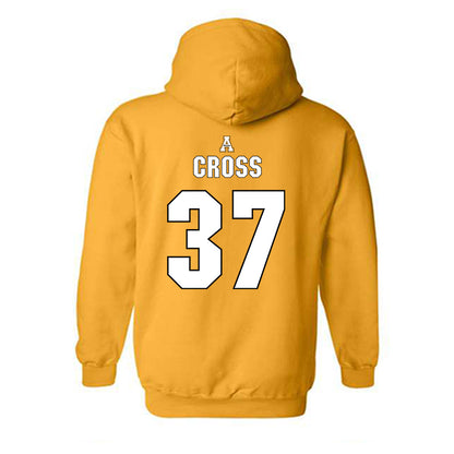 App State - NCAA Baseball : Caleb Cross - Replica Shersey Hooded Sweatshirt