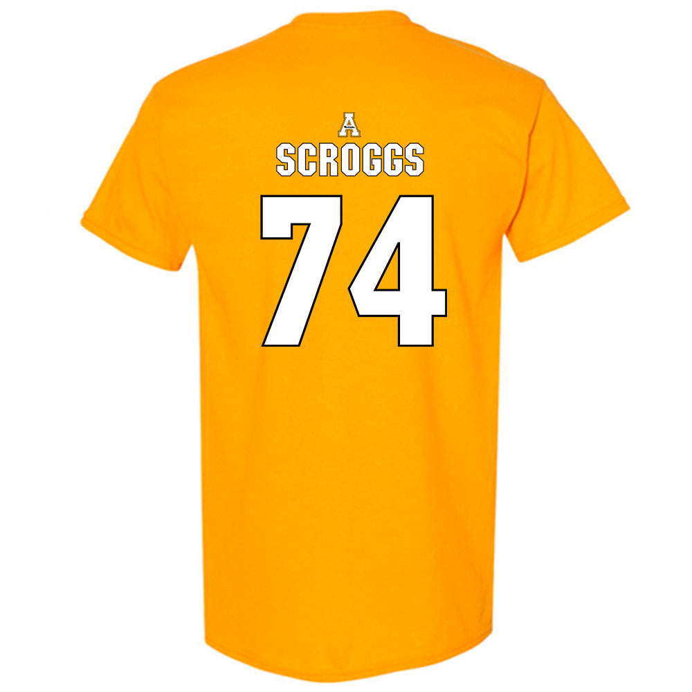 App State - NCAA Football : Griffin Scroggs - Replica Shersey T-Shirt-1