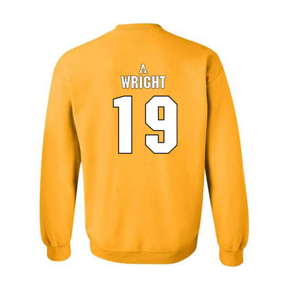 App State - NCAA Baseball : Brooks Wright - Replica Shersey Crewneck Sweatshirt-1