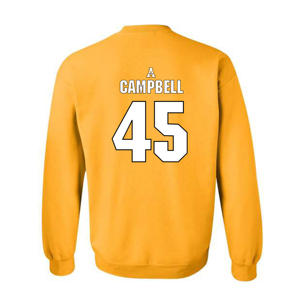 App State - NCAA Football : Nick Campbell - Replica Shersey Crewneck Sweatshirt