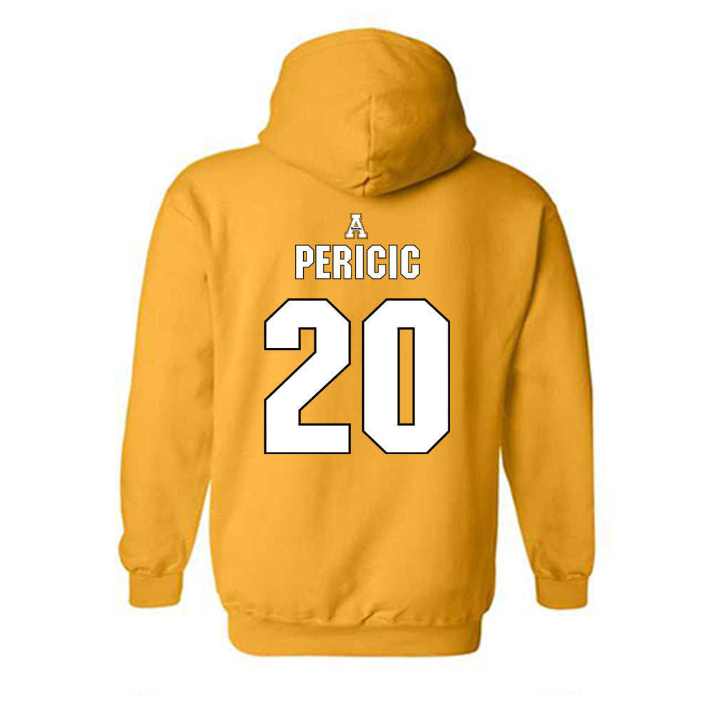 App State - NCAA Women's Basketball : Elena Pericic - Replica Shersey Hooded Sweatshirt-1