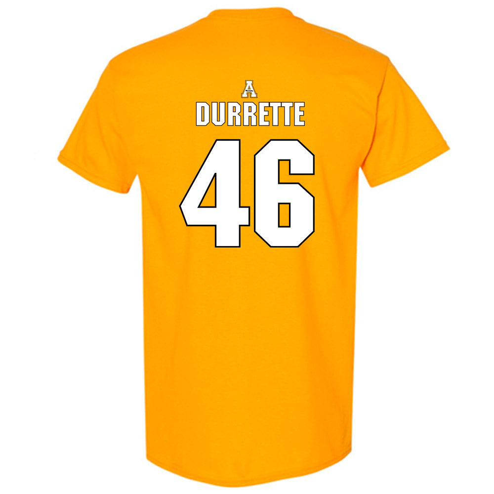 App State - NCAA Football : Damien Durrette - Replica Shersey T-Shirt-1