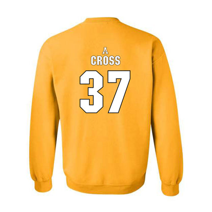 App State - NCAA Baseball : Caleb Cross - Replica Shersey Crewneck Sweatshirt