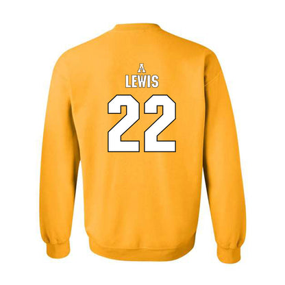 App State - NCAA Football : Jaquari Lewis - Replica Shersey Crewneck Sweatshirt-1