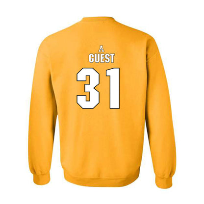 App State - NCAA Football : Max Guest - Replica Shersey Crewneck Sweatshirt-1