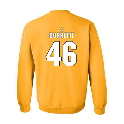 App State - NCAA Football : Damien Durrette - Replica Shersey Crewneck Sweatshirt-1